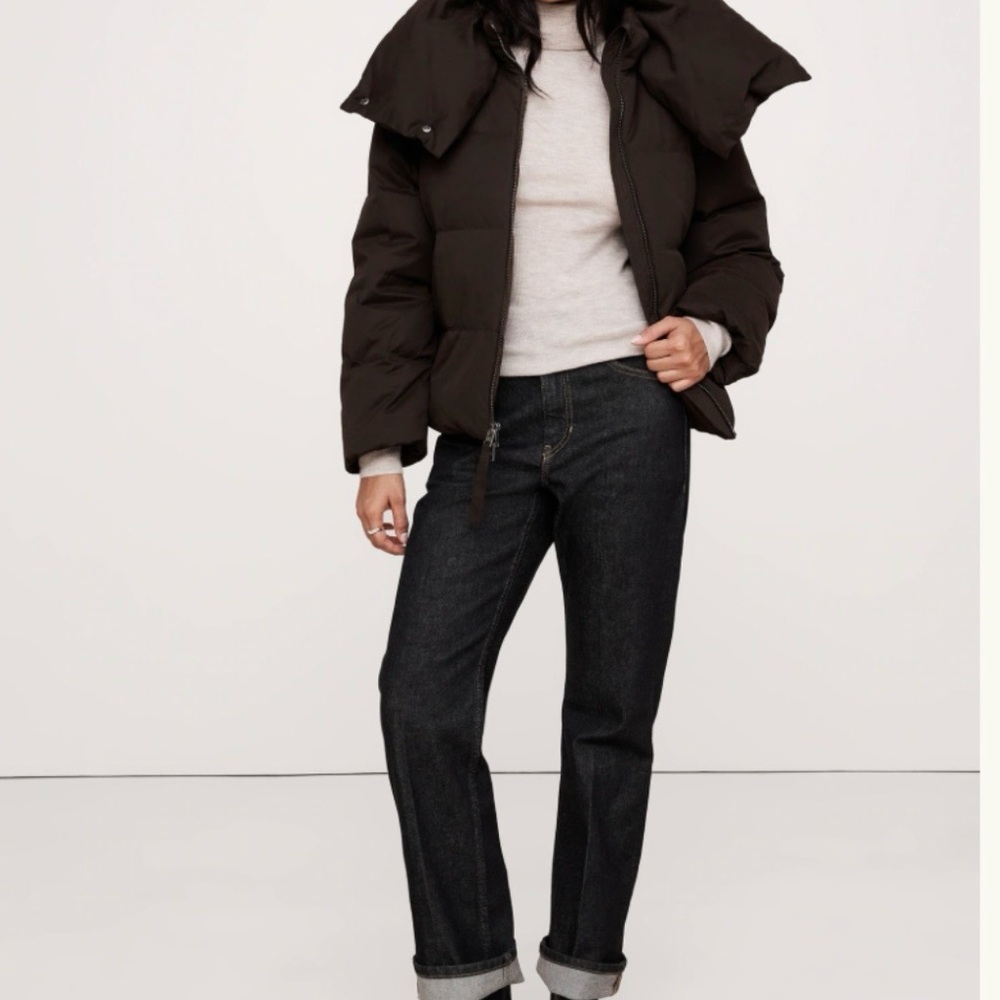 Banana Republic Dark Brown Puffer Jacket